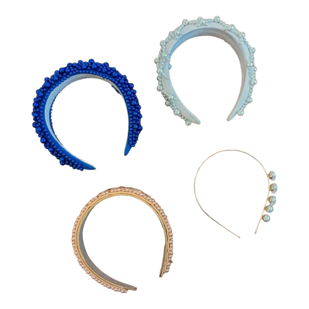 NWOT Bundle of 4 Beaded Bridal Special Occasion Headbands